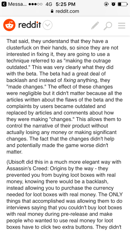 boodle69: Spelled out how exactly how EA is fucking over anyone who owns or wants to own Battllefront 2