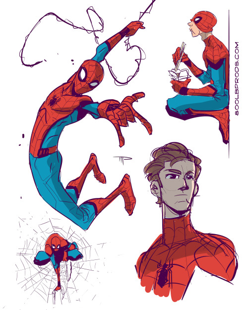 800lbproductions: Some Spidey warmups. That trailer for Spider-Man: Homecoming got me so hyped, espe