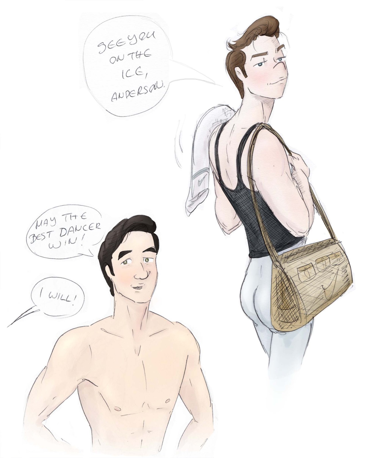 tacogrande:  animateglee:  I heard ballet Klaine and couldn’t not.  SO NICE TO
