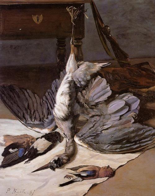 artist-bazille: The Heron, 1867, Frederic BazilleMedium: oil,canvas