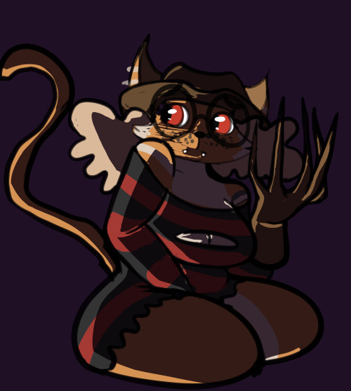 nighttimeshivers:  I made a linx girl the other day, trying to redesign my old cow girl. I think it 