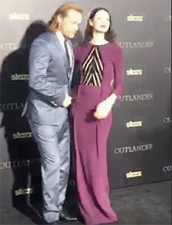 caitrionabafle: LQ Persicope Footage of Sam Heughan &amp; Catriona Balfe being