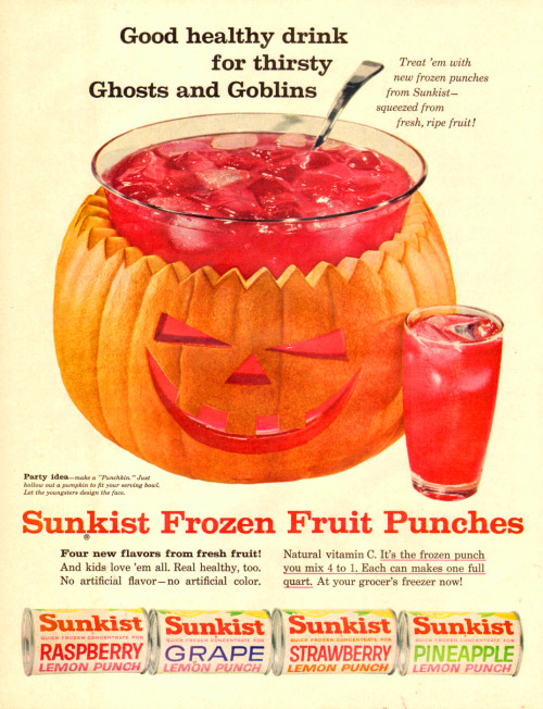 goshyesvintageads:Sunkist Growers Inc, 1960