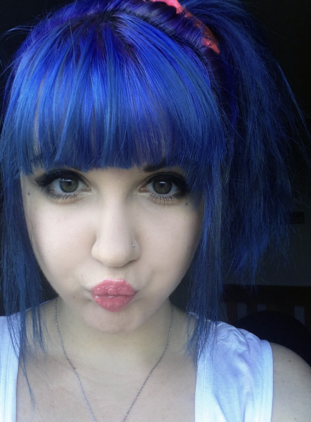 misspiksie:  Messy hair but a fun night at Lygon street! Also my hair was purple