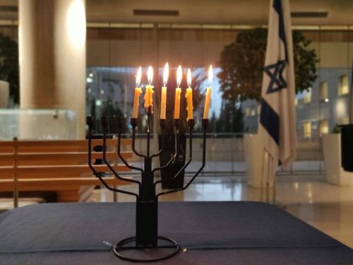 Israel Ministry of Foreign Affairs  Happy 5th night of Hanukkah !Celebrating live from our headquart