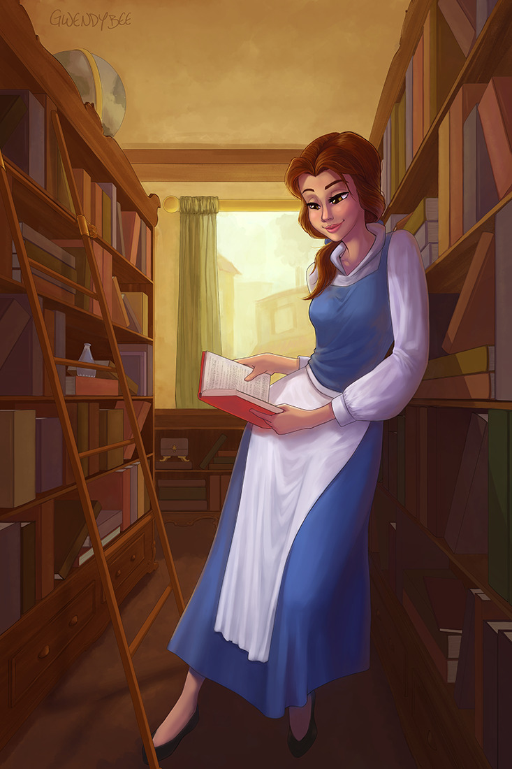 gwendybee:  Bookshop Belle by ~gwendybee Ahhhh it’s finally finished! As most of