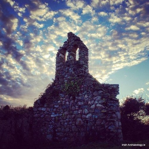 The ruins of Ishartmon church, Co Wexford, ireland. The church&rsquo;s name is derived from the Iris