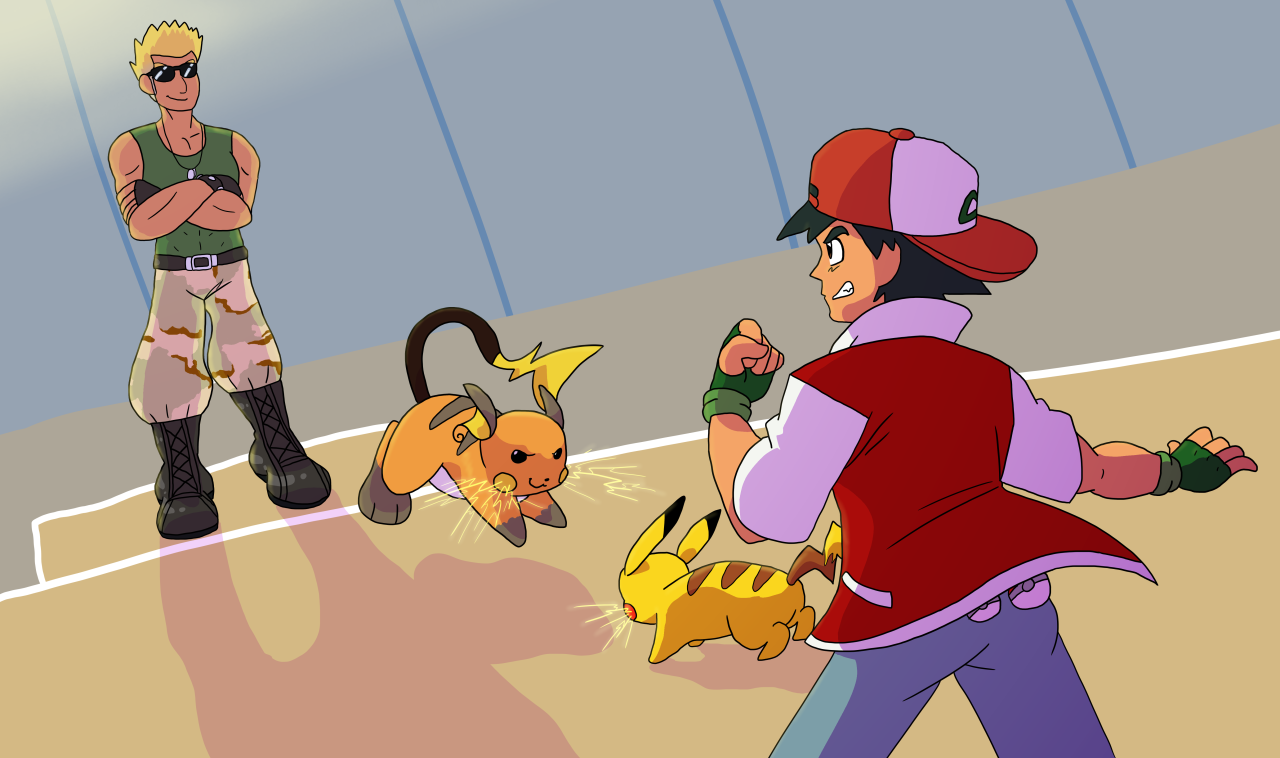 mezasepkmnmaster:“Surge! I’m back for another rematch!” Drawn by @nihilistgirlfriend