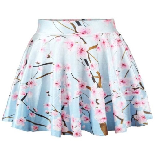 Skirt ❤ liked on Polyvore (see more blue high waisted skirts)