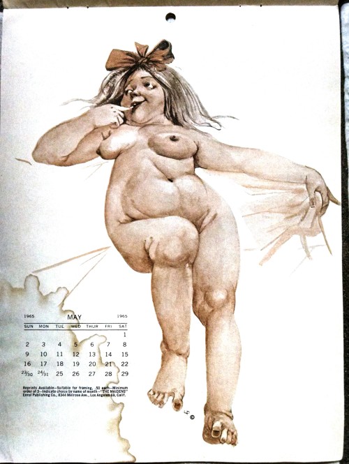 Miss May from “The Maidens 1965 Calendar: A portfolio of selected girls from down the street or up your alley” Whole collection available here: https://www.etsy.com/listing/212607287/vintage-the-maidens-1965-calendar-a