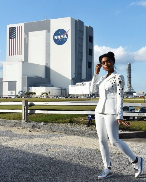 monaedroid:#JanelleMonae #NASA #KennedySpaceCenter #HiddenFigures #Style #Fashion #streetstyle #stre