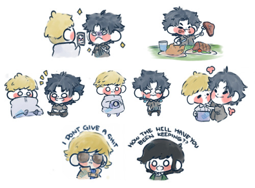 itzahann:        These boys are my new addiction ( ˘ ³˘)❤ (Sticker set available on my Storenvy)