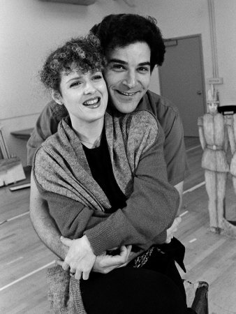 mysteryho: a couple shots of mandy patinkin &amp; bernadette peters backstage during production 