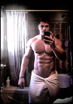 supervillainl:  Hunk meaty selfie.  With a huge boner.