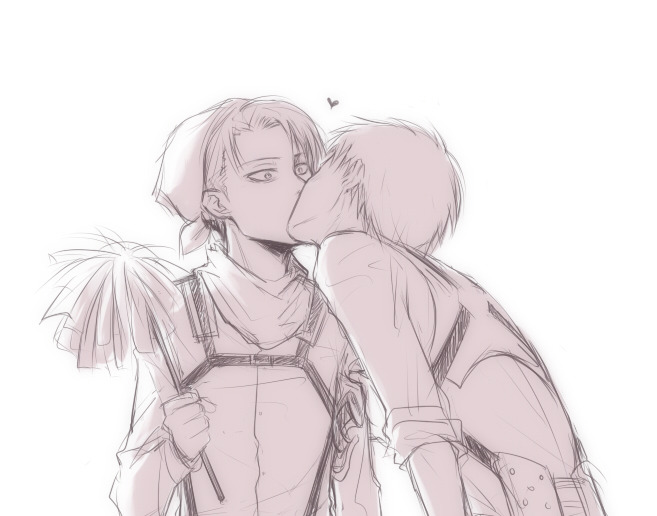 rivialle-heichou:  Lena_レナ/ 兵長受けらくがき With permission to repost