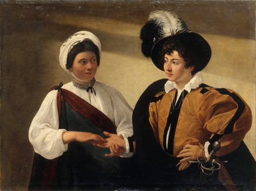 Caravaggio [Italian. 1571 - 1610] La diseuse de bonne aventure, c. 1575 - 1600