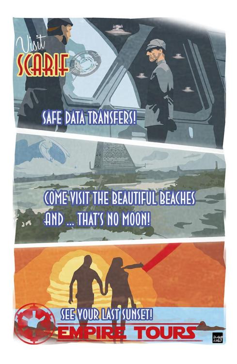 gffa:Visit Scarif - Tourist poster | byArtworkbyDutch