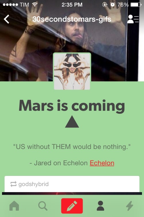 30secondstomars-gifs:  The best update for tumblr app EVER