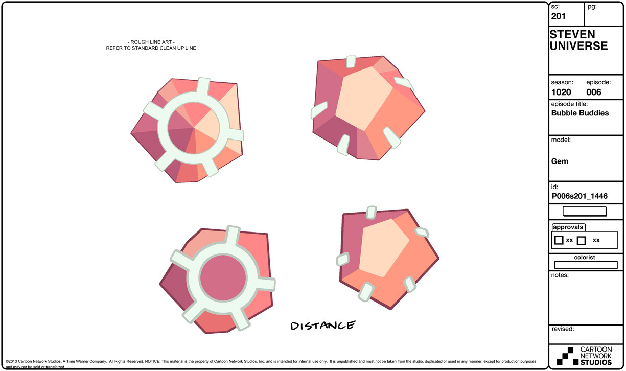 A selection of Character, Prop, and Effect designs from the Steven Universe episode: