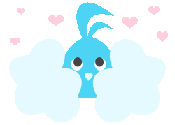 pokemonpalooza:  Simple Swablu gif I made! I think Swablu is so adorable, so this was a delight to make! uwu Please do not edit, repost, etc~ 