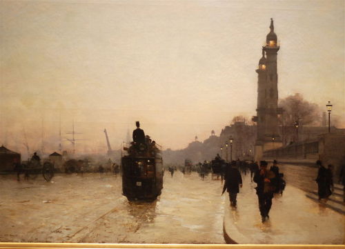 Alfred Smith - Le quai de Bacalan le soir (1883)