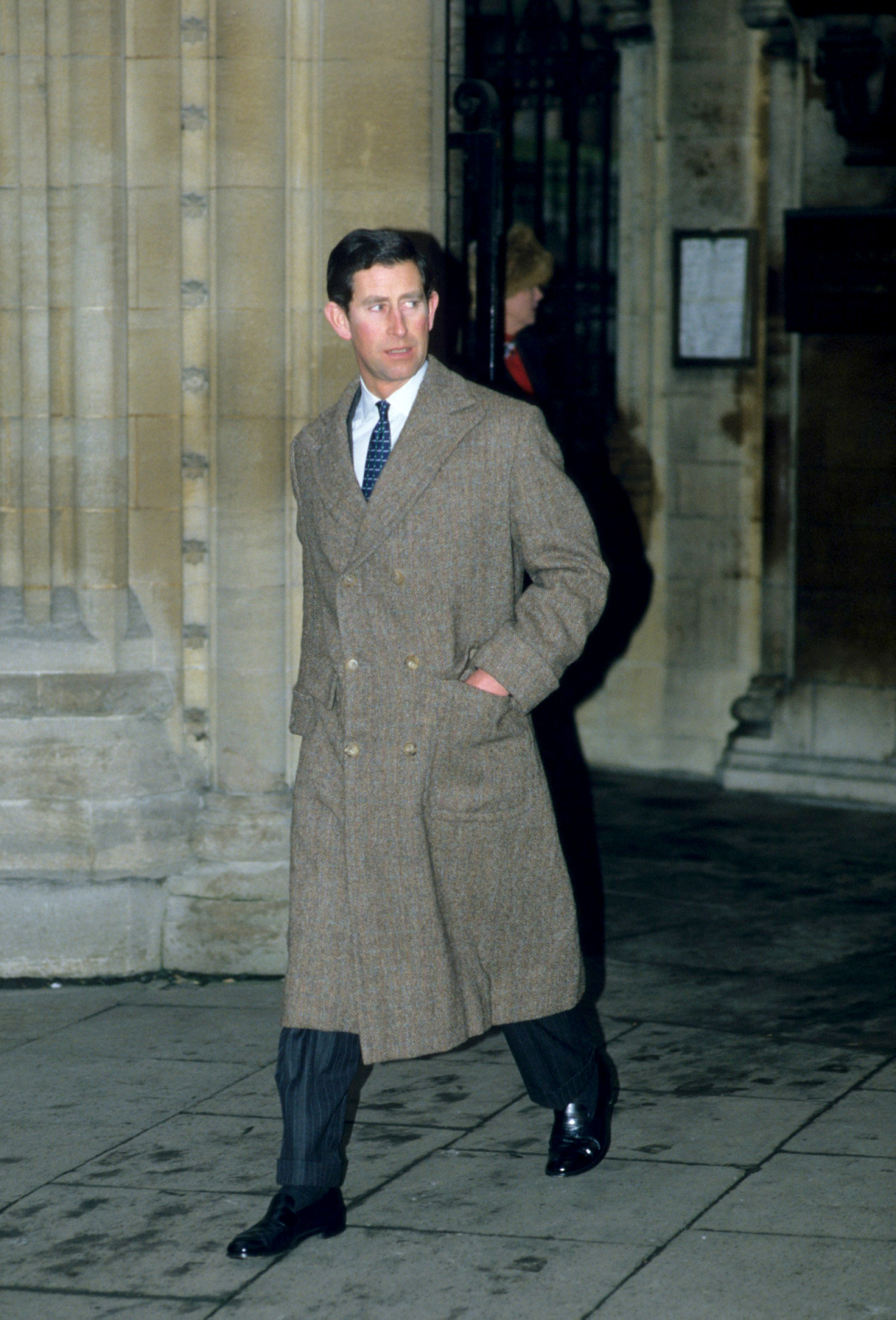 Polo Coats In Tweed.
King Charles, 1988.