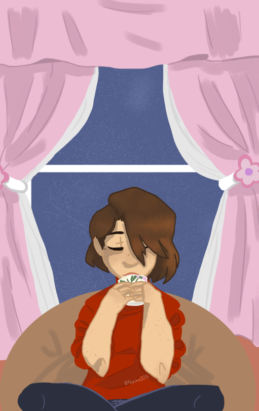 I Was In A Really Peaceful Mood The Other Day And Started This. Something Happened To My Art Program