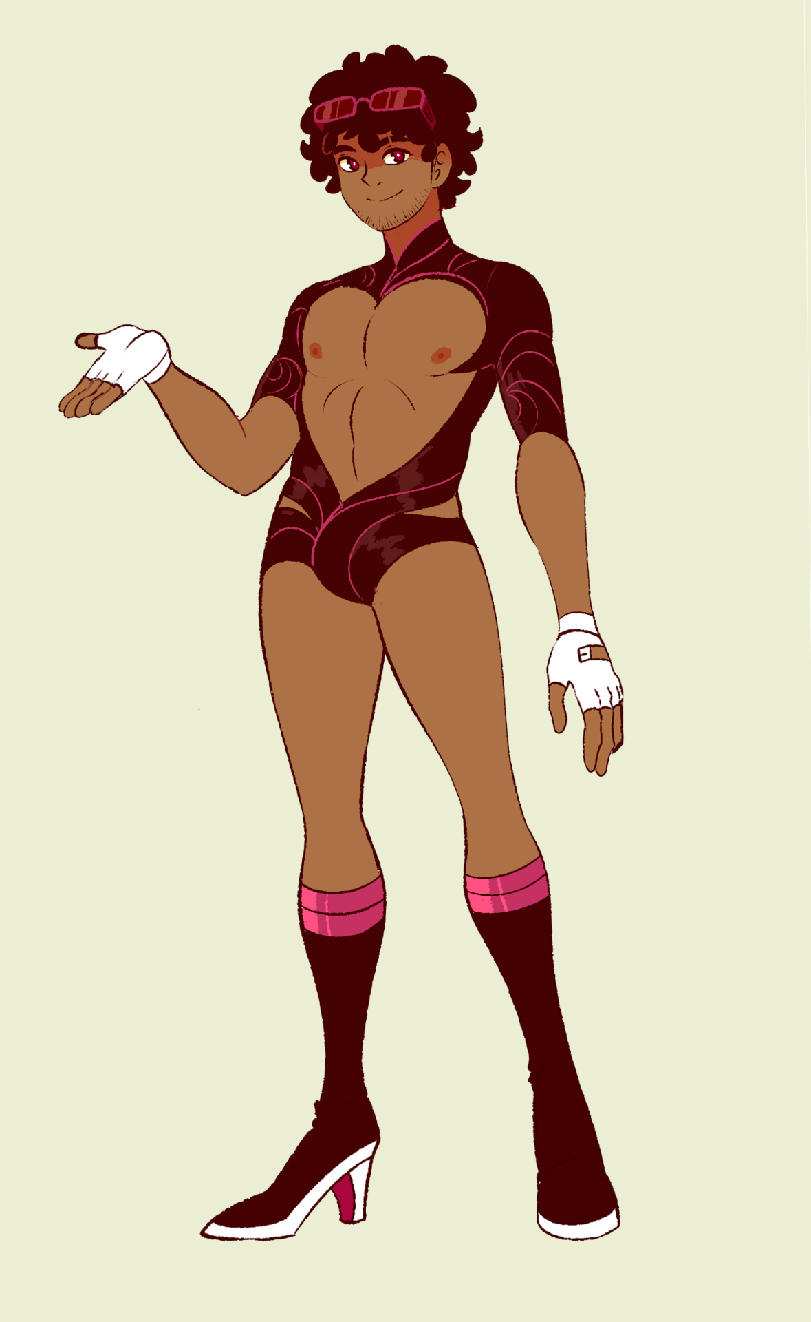 camalilium:  Garth doddles, also an attempt at designing his wicked weave hair bikinii:’&gt;