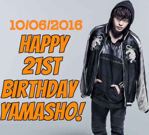 HAPPY 21ST BIRTHDAY to one of THE RAMPAGE’s performers, YAMAMOTO SHOGO!