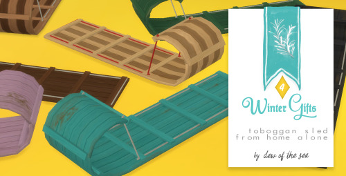 [Winter Gifts] toboggan sled from home alone  |   &ldquo;a traditional sled made famous by a boy goi