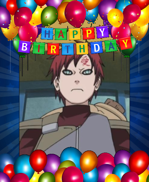 Naruto - (1/19) Happy Birthday Gaara 🎉
