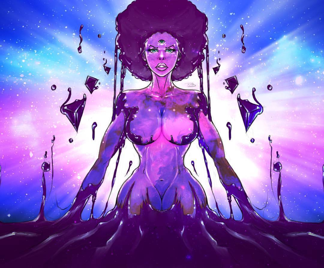 theonewillfocus:   The black woman as creator “Nebula” #sketch #art #illustration
