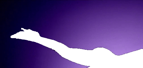 flawlessvevo:  Beyoncé’s silhouette turns into the color of the background of