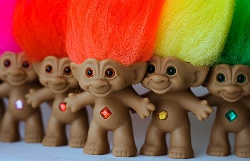 Troll Dolls.