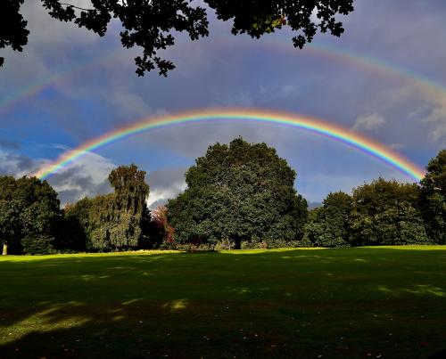 Amazinglybeautifulphotography:  Rainbow From Our Front Door - Stafford , England