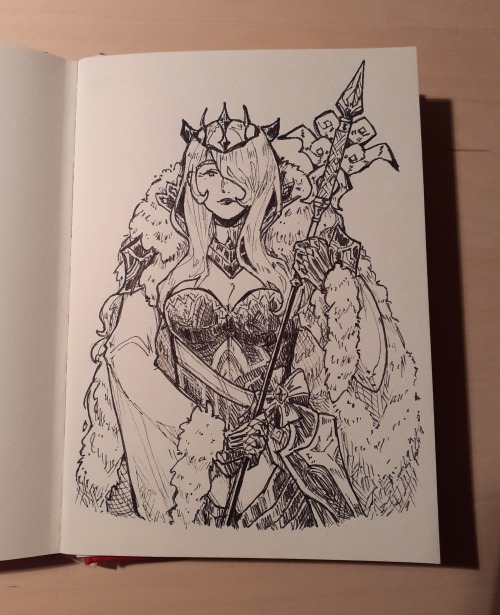 i had time for one (1, singular) inktober this year so i drew brave camilla&hellip; been tryna manif