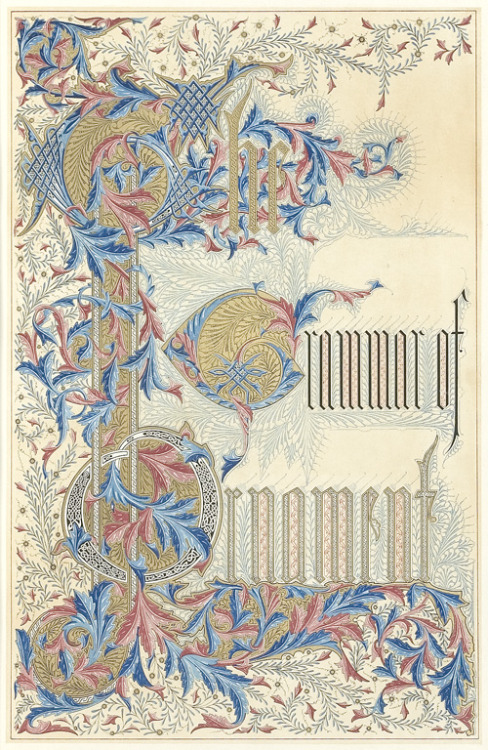 design-is-fine:Owen Jones, The Grammar of Ornament, 1856. One hundred folio plates drawn o