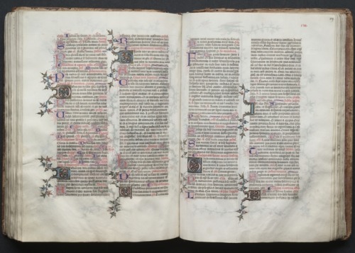 cma-medieval-art: The Gotha Missal: Fol. 118v, Text, Master of the Boqueteaux, c. 1375, Cleveland Mu