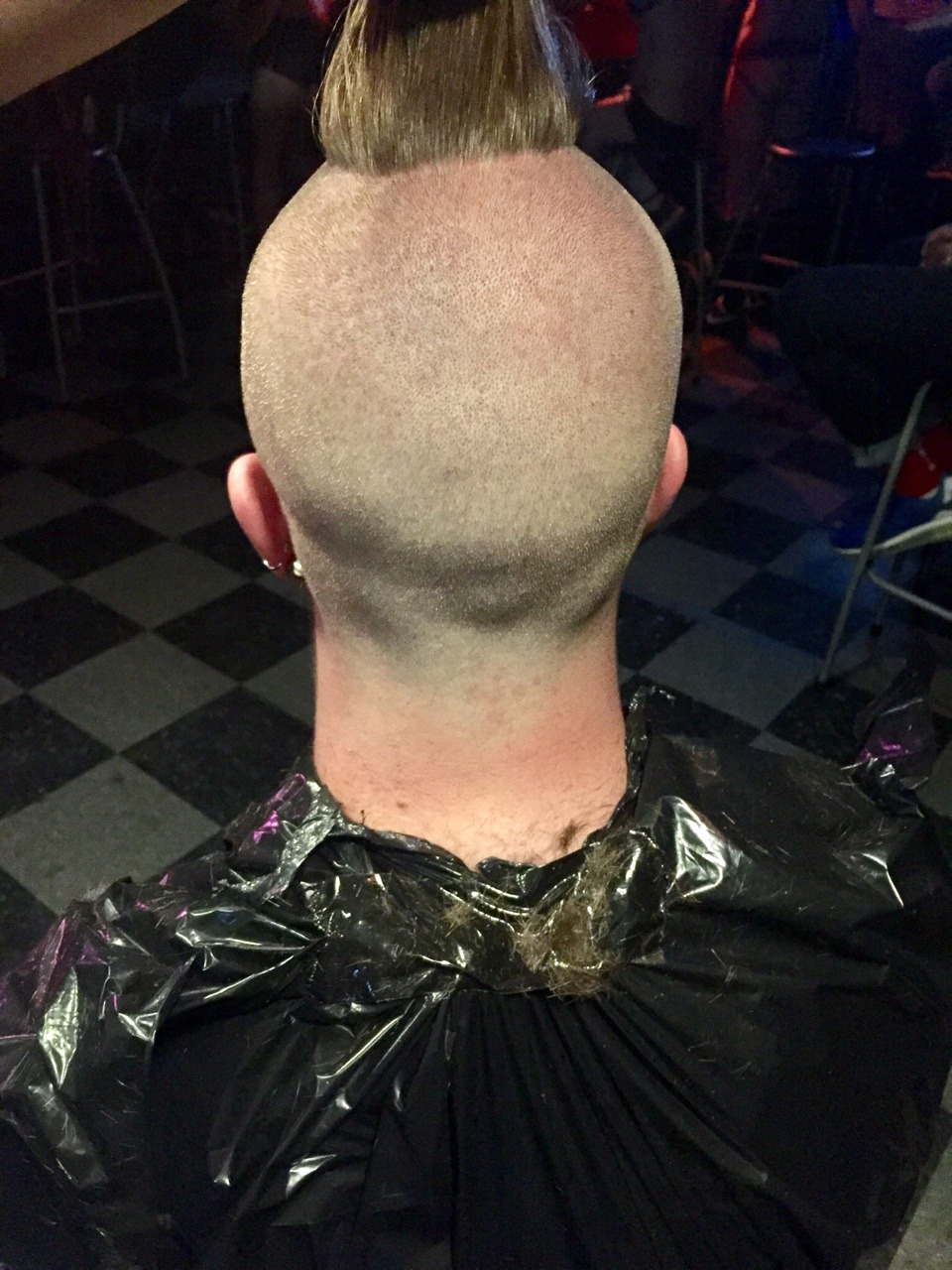trash bag haircuts - Freshly buzzed. Trash bag haircut.
