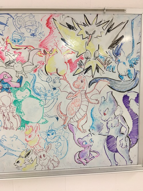 dindandiny:  HERE IT IS ALL 151!!! i drew most of them and had some help from some other peeps!  HAPPY 20TH ANNIVERSARY POKEMON!! this series means a lot me! 