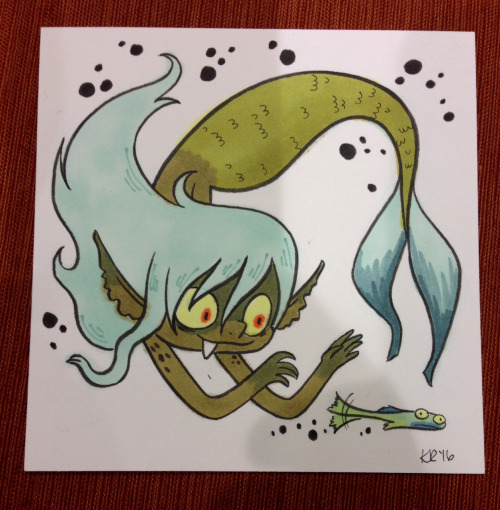 An infestation of surly, salty merms.I get kinda anxious drawing commissions at conventions, so at G