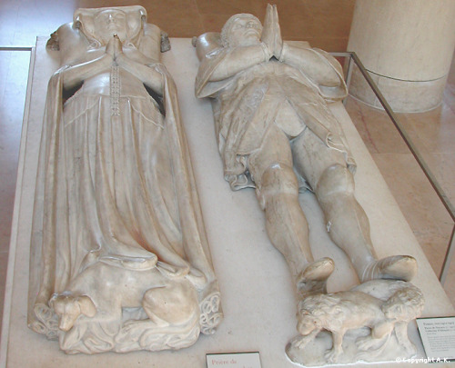 Effigies of Pierre de Navarre (d. 1412) and Catherine d'Alençon,Duchess of Bavaria (d.14