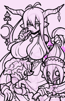 bizarrejuju:  Danua and Cagliostro doodles 