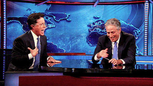 What You Cant See Off Camera Is Jon Started Laughing First. And Then Im Weak. As Much As I Want To Make