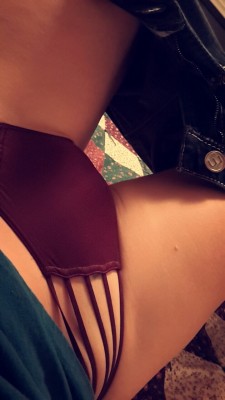 fun-4-us:Still clothed…. But here is the panties for the day! Muah