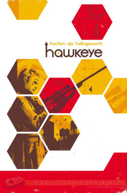 thezodiack:  Hawkeye #17 cover by David Aja