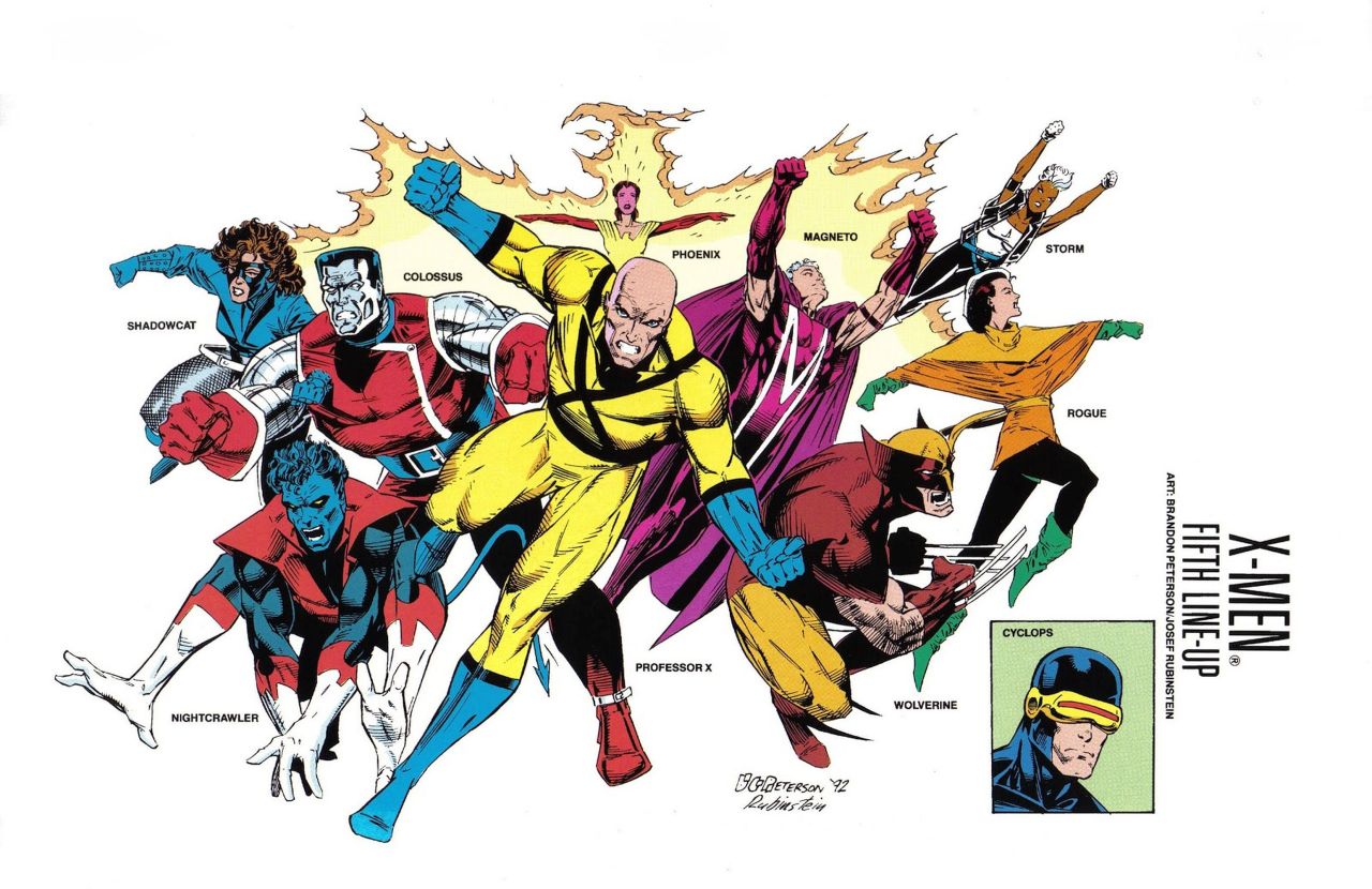 ungoliantschilde:  the X-Men Line-Ups (from the Marvel Universe Handbook) the First