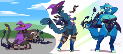 ficusart:  Commission for OvertheLune Succubats