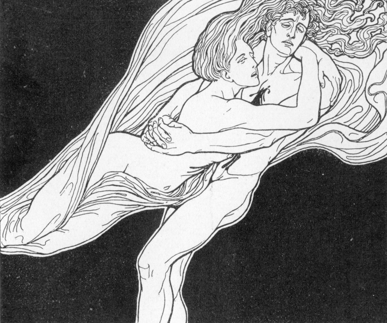 isgandar:  Paolo et Francesca, Franz Stassen (1869-1949) 