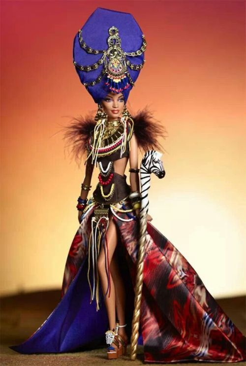 dynastylnoire:hiphopfightsplaque:bellecosby:beautiesofafrique:African barbie dolls I wish I 